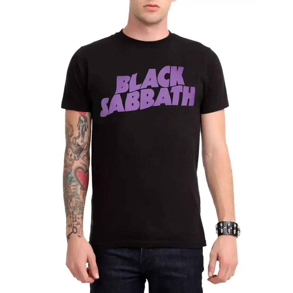 Black Sabbath Purple Logo T-Shirt Size LARGE New With Tags